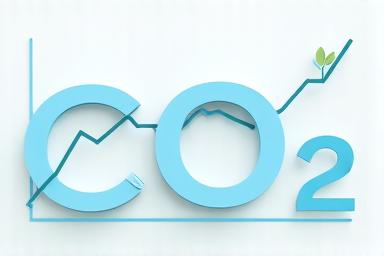CO2削減グラフのインフォグラフィック
